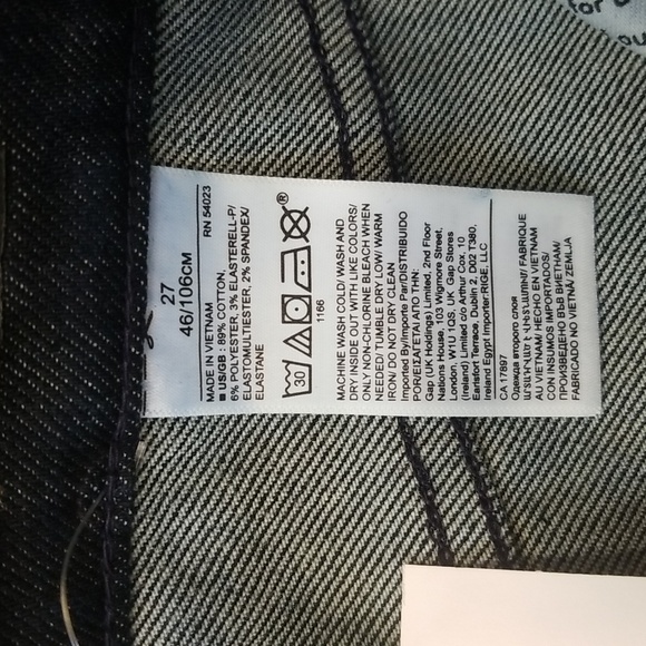 NWT Banana Republic Size 27 High Rise Dark Indigo Jeans - Picture 7 of 7